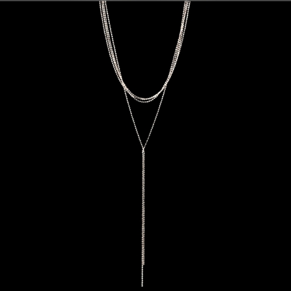 8 Other Reasons Nine Lives Choker in Rhodium Silver Tone Layered Look‎ NWT - Picture 2 of 8